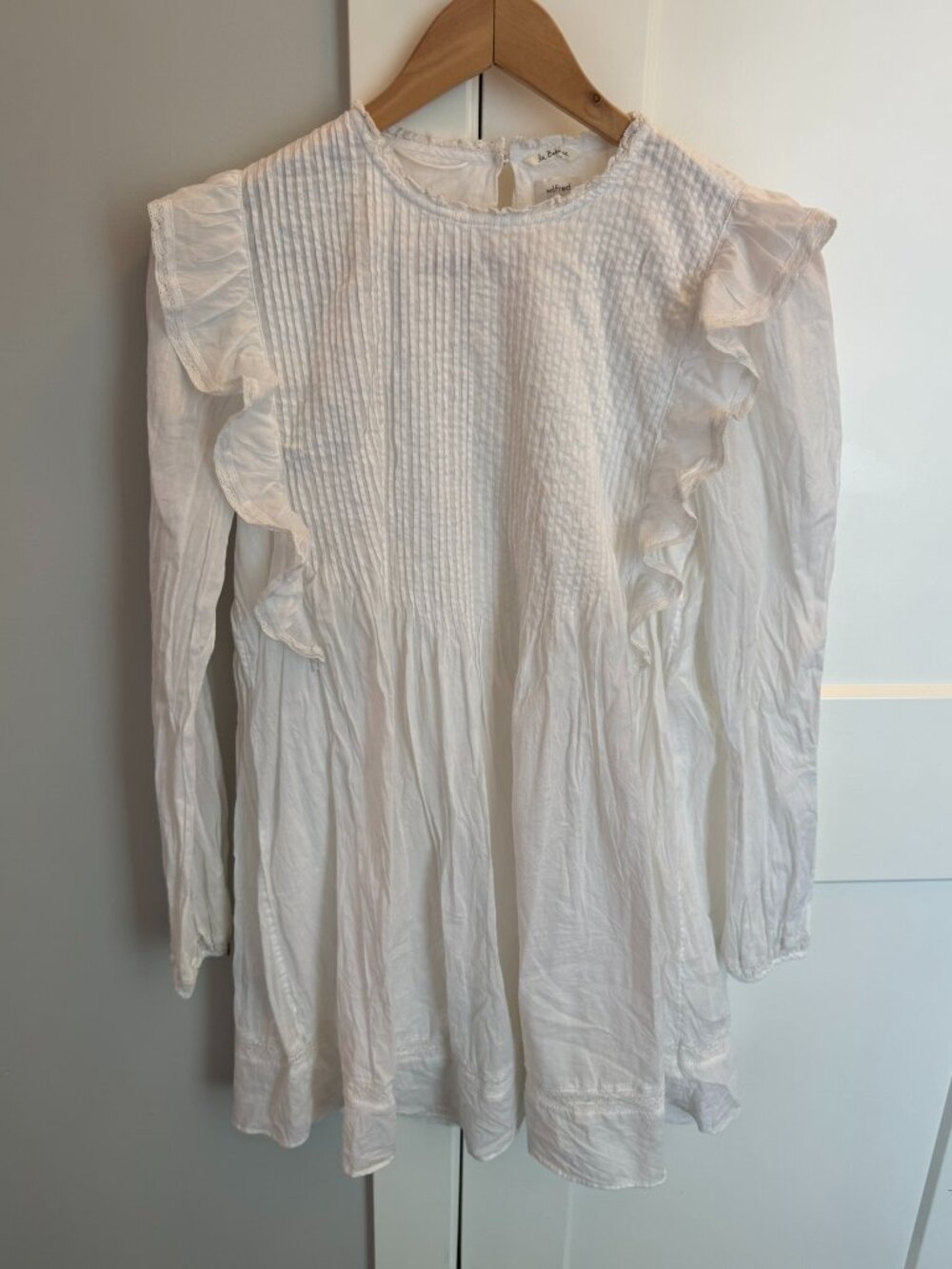 Wilfred La Bohème White Cotton Mini Dress Size XS